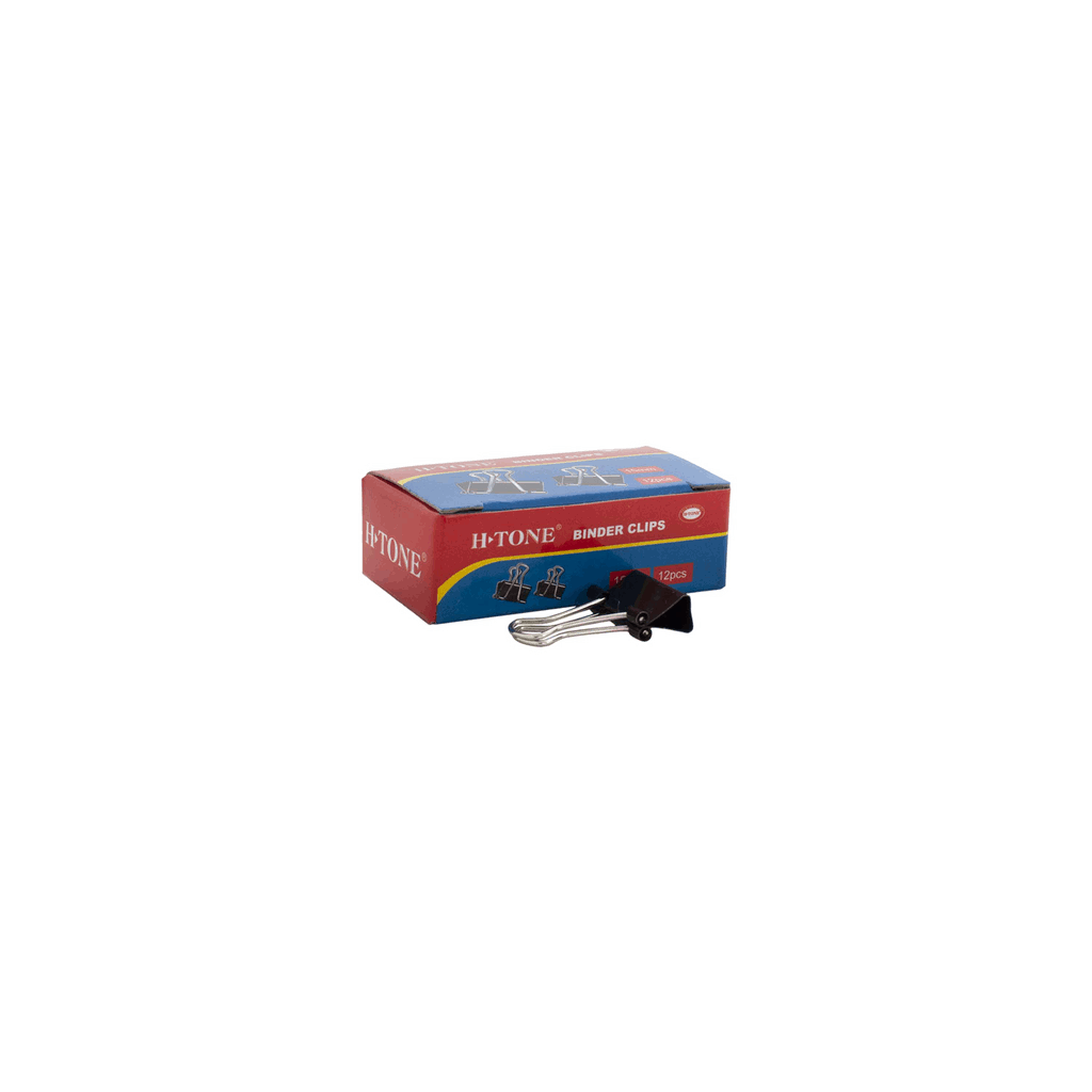 Біндери 15 мм, 12 шт, чорні H-Tone (JJ40316-15)